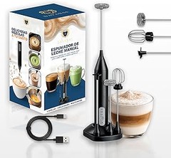 ¿Cuánto cuesta un espumador de leche con base giratoria?