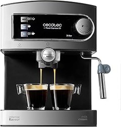Cafeteras espresso manuales de doble salida