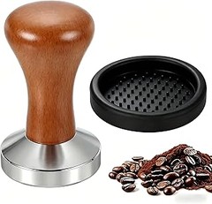 Conoce los diferentes tipos de tampers de café con mango de madera