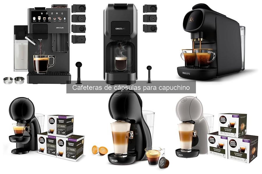 Alternativas a cafeteras de cápsulas para capuchino