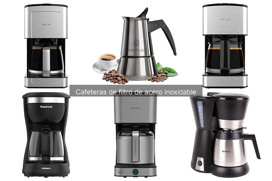 Alternativas a cafeteras de filtro de acero inoxidable