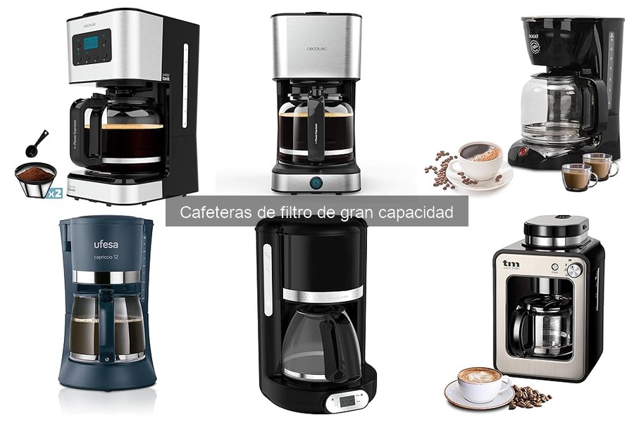 Alternativas a cafeteras de filtro de gran capacidad