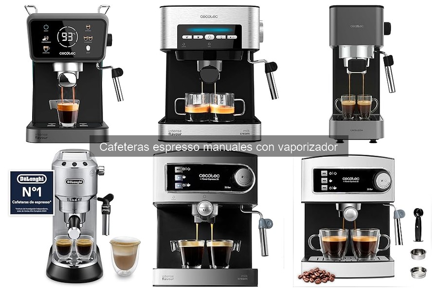 ** Alternativas a cafeteras espresso manuales con vaporizador