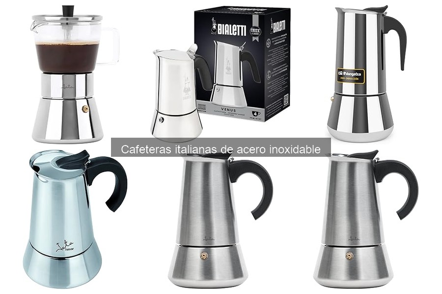 Alternativas a cafeteras italianas de acero inoxidable