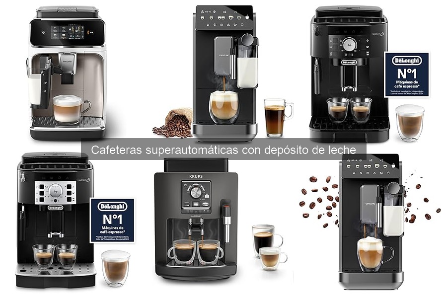 Alternativas a cafeteras superautomáticas con depósito de leche
