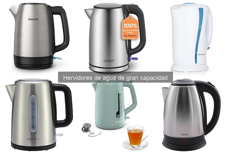 Alternativas a hervidores de agua de gran capacidad
