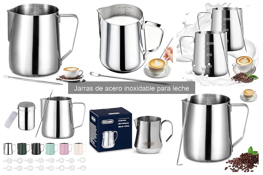 Alternativas a jarras de acero inoxidable para espumar leche