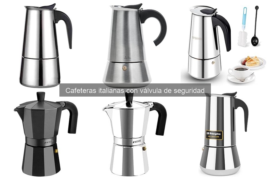 Alternativas a la cafetera italiana con válvula de seguridad