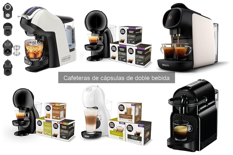 Alternativas a las cafeteras de cápsulas de doble bebida