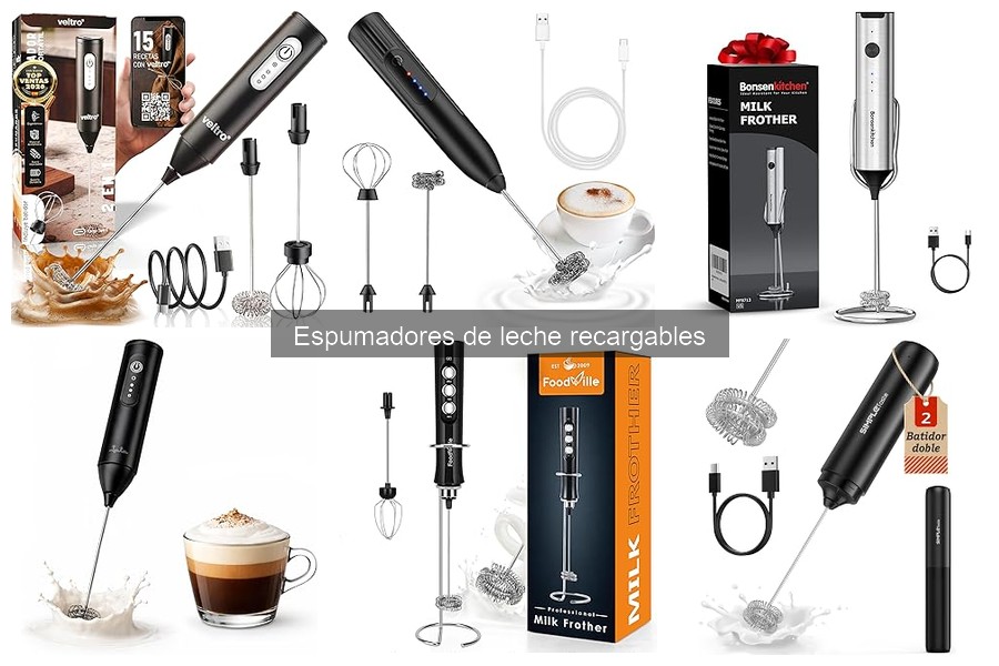 Alternativas al espumador de leche recargable para café