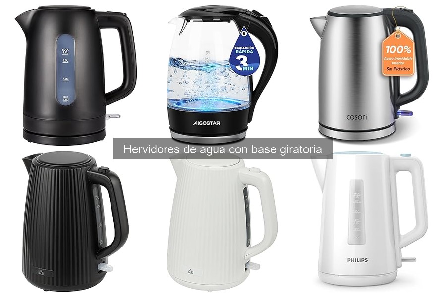 Alternativas al hervidor de agua con base giratoria
