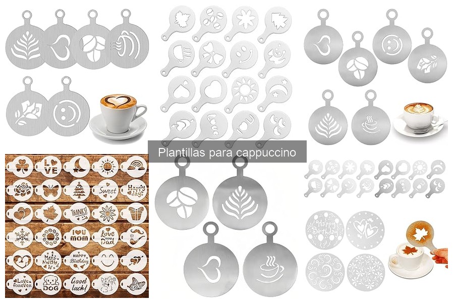 Alternativas creativas a plantillas para cappuccino