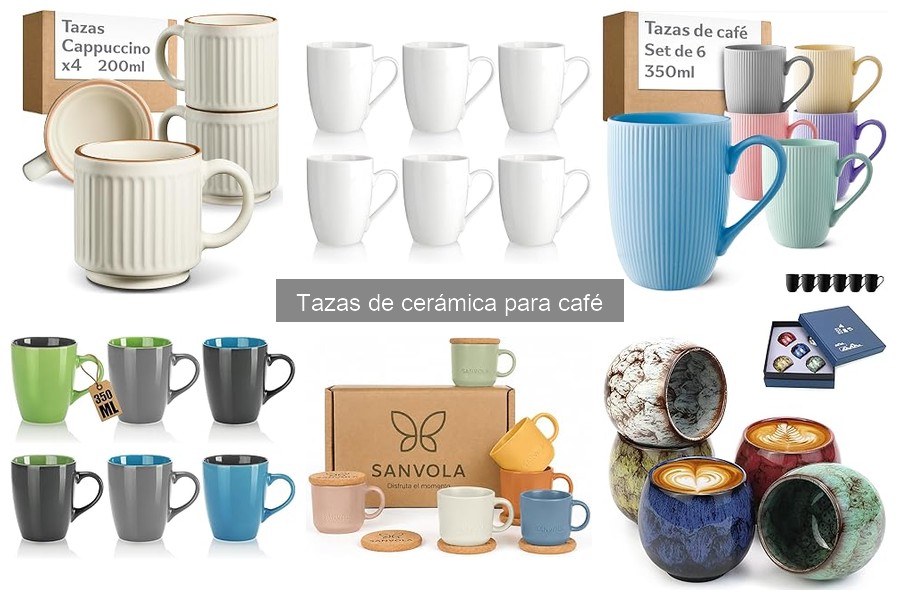 Alternativas ligeras a tazas de cerámica para café