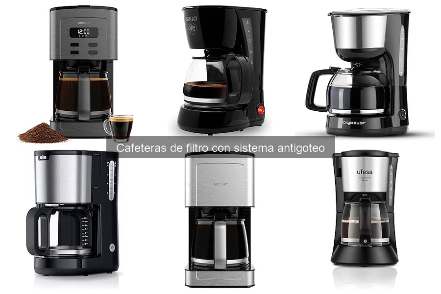 Cafeteras de filtro anticoteo recomendadas por expertos