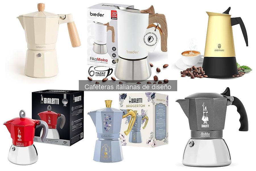 Cafeteras italianas de diseño ideales para pequeños espacios