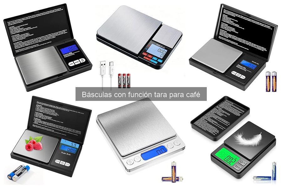Cómo calibrar la báscula con función tara para café