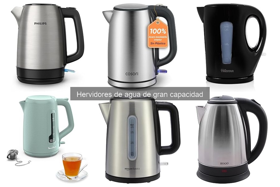 Cómo elegir el mejor hervidor de agua de gran capacidad