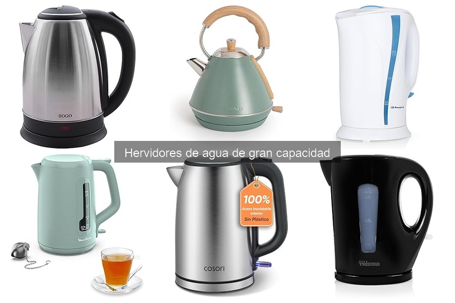 Cómo usar correctamente un hervidor de agua de gran capacidad