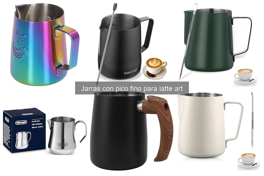 Cómo usar jarras con pico fino para latte art: Guía práctica