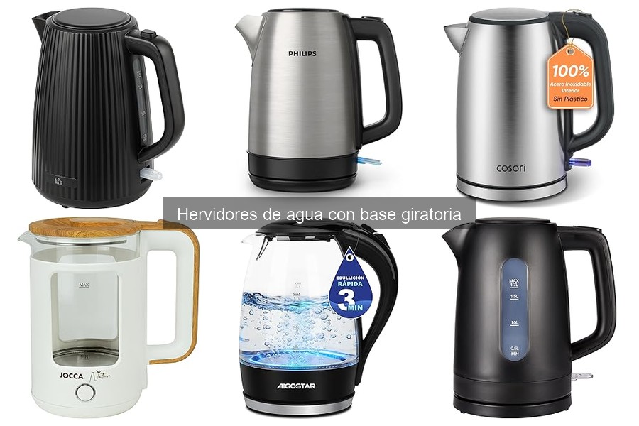 Cómo usar un hervidor de agua con base giratoria correctamente