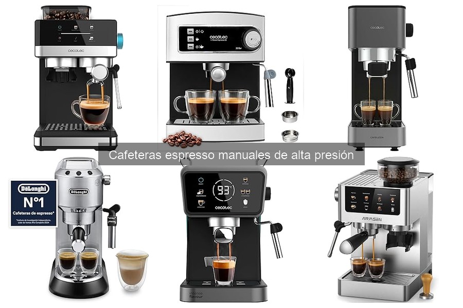 Cómo usar una cafetera espresso manual de alta presión