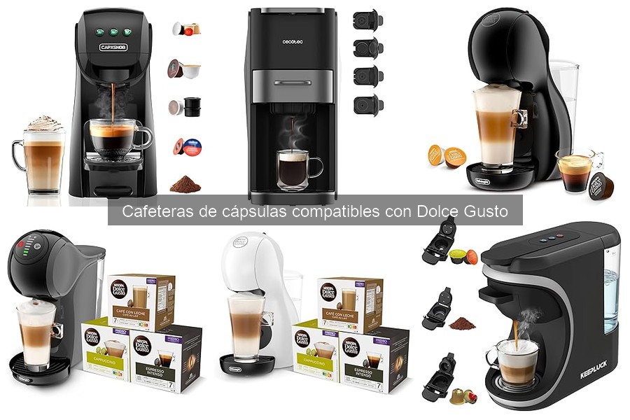 Comparativa de cafeteras compatibles con Dolce Gusto