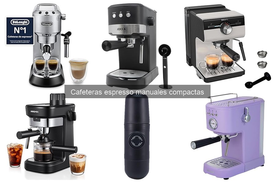 Comparativa de cafeteras espresso manuales compactas