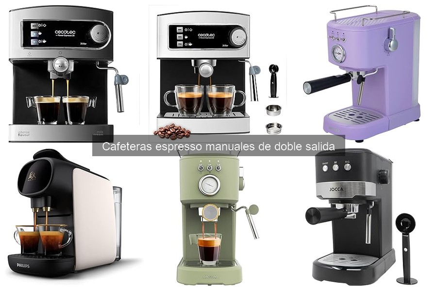 Comparativa de Cafeteras Espresso Manuales de Doble Salida