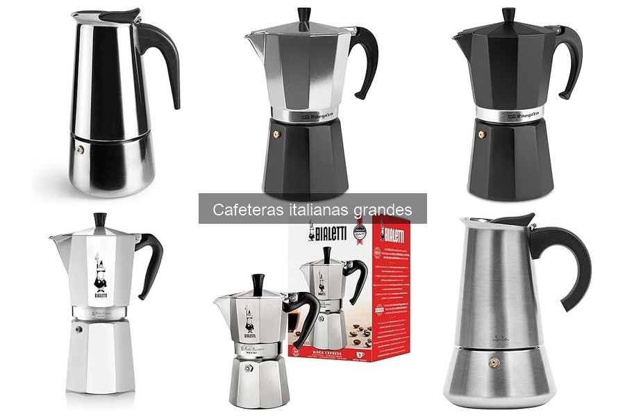 Comparativa de Cafeteras Italianas Grandes y Otros Métodos