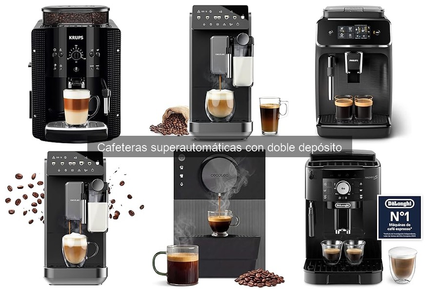 Comparativa de cafeteras superautomáticas con doble depósito