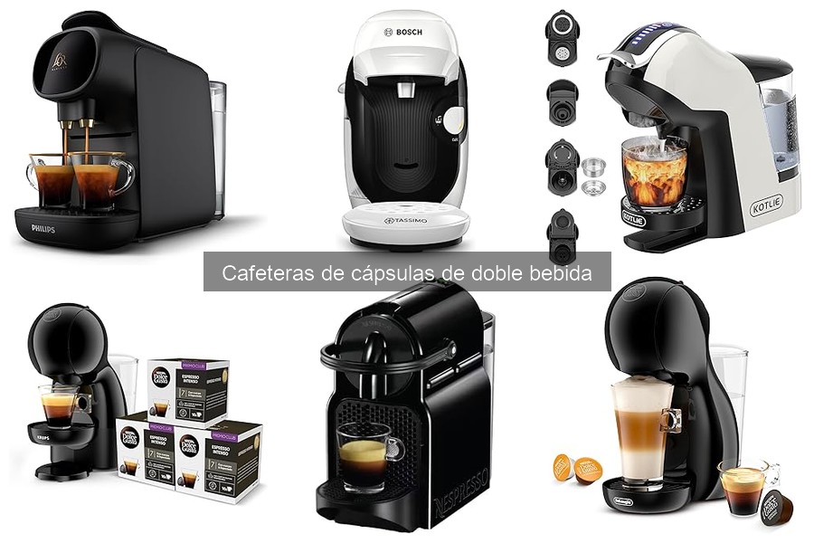 Comparativa de cápsulas para cafeteras de doble bebida