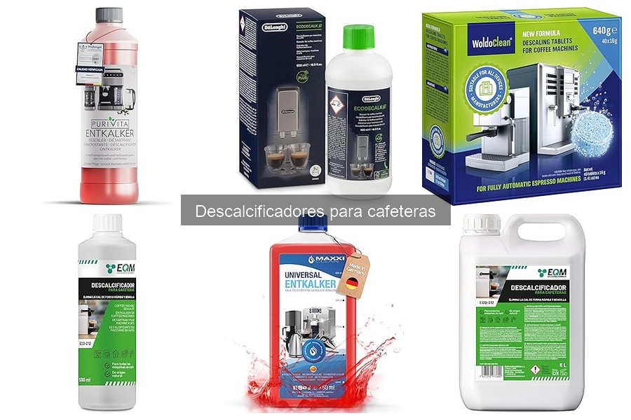 Comparativa de descalcificadores líquidos y en polvo para cafeteras