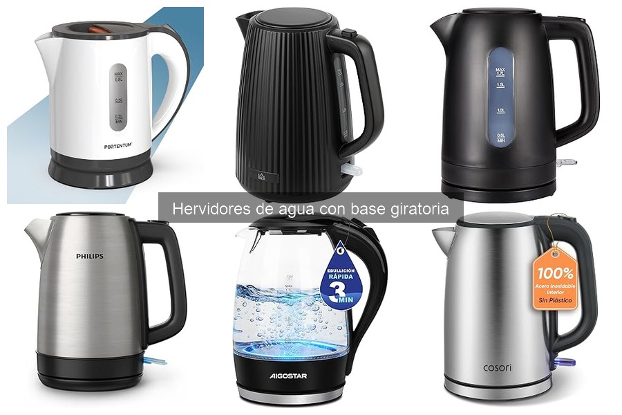 Comparativa de Hervidores con Base Giratoria: JATA, Jocca y Philips