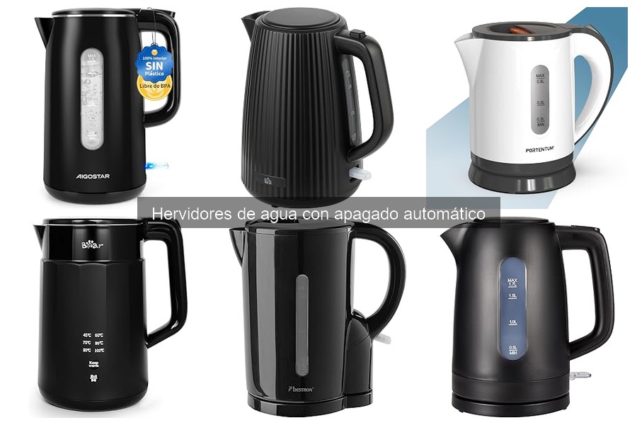 Comparativa de hervidores con y sin apagado automático