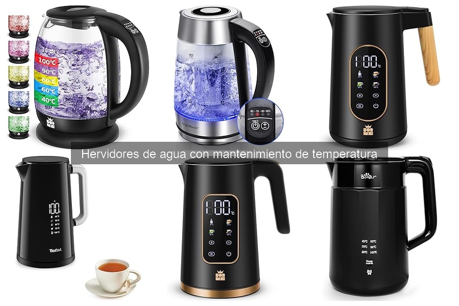 Comparativa de hervidores eléctricos y de inducción con temperatura