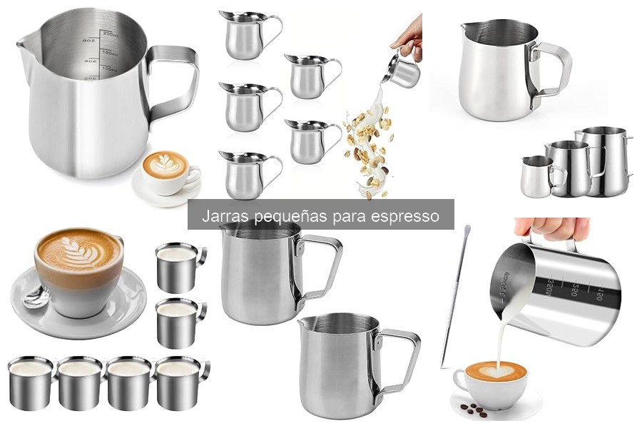 Comparativa de jarras pequeñas para espresso: calidad y precio