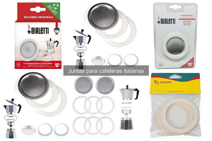 Comparativa de Juntas de Goma y Silicona para Cafeteras Italianas