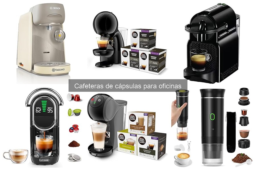 Comparativa de precios de cafeteras de cápsulas para oficinas
