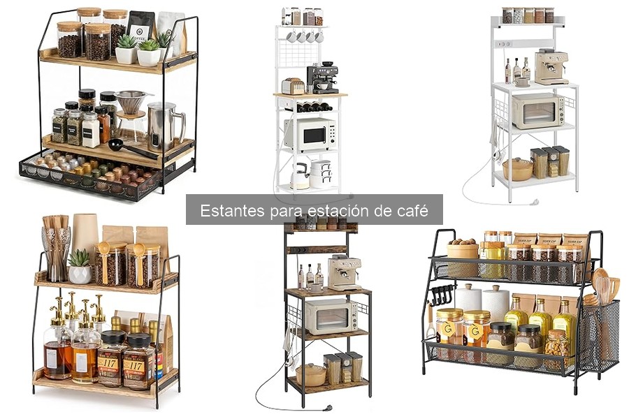 Comparativa de precios de estantes para estación de café