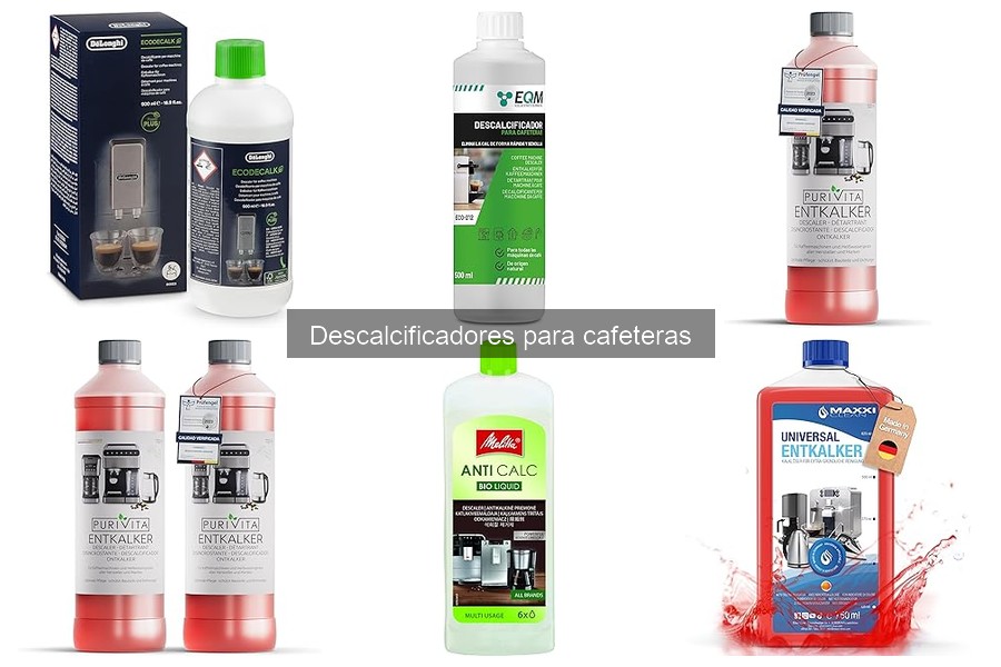 Coste promedio de descalcificadores para cafeteras
