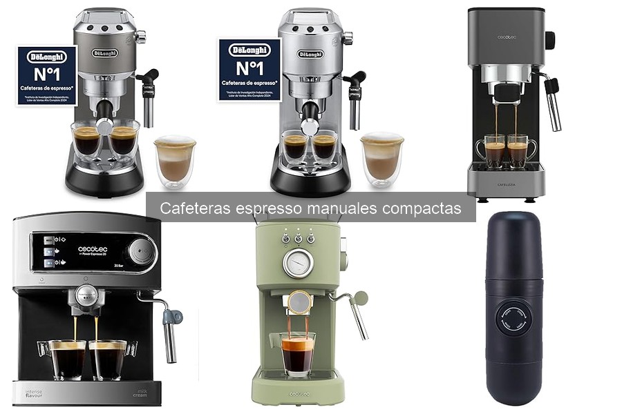 ¿Cuánto cuesta una cafetera espresso manual compacta?