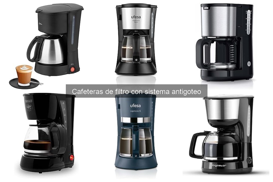 Dónde comprar cafeteras de filtro con sistema antigoteo