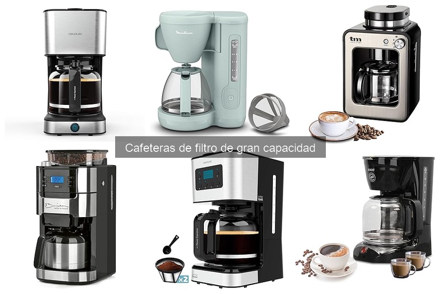Dónde comprar cafeteras de filtro de gran capacidad y precios