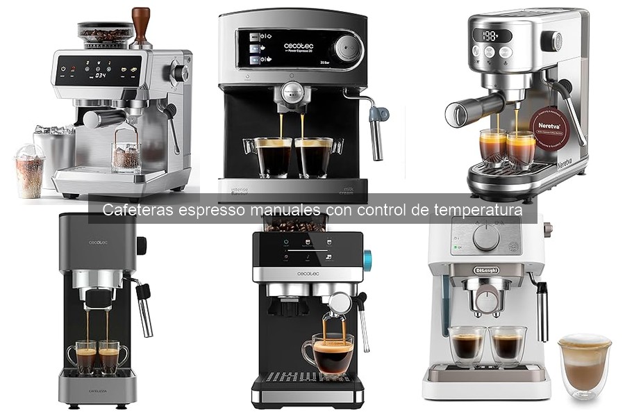 Dónde comprar cafeteras espresso manuales con control de temperatura
