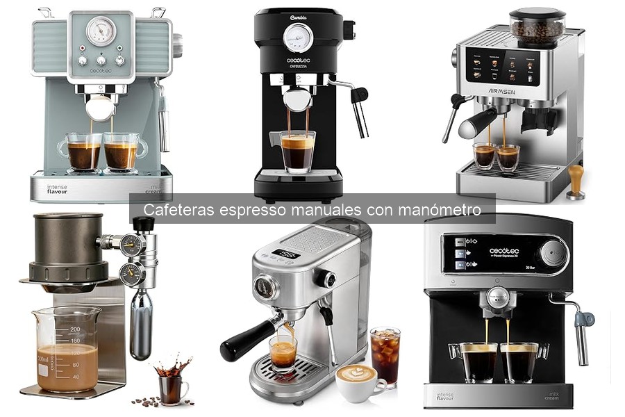 Dónde comprar cafeteras espresso manuales con manómetro