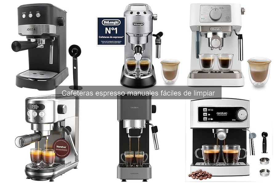 Dónde comprar cafeteras espresso manuales fáciles de limpiar