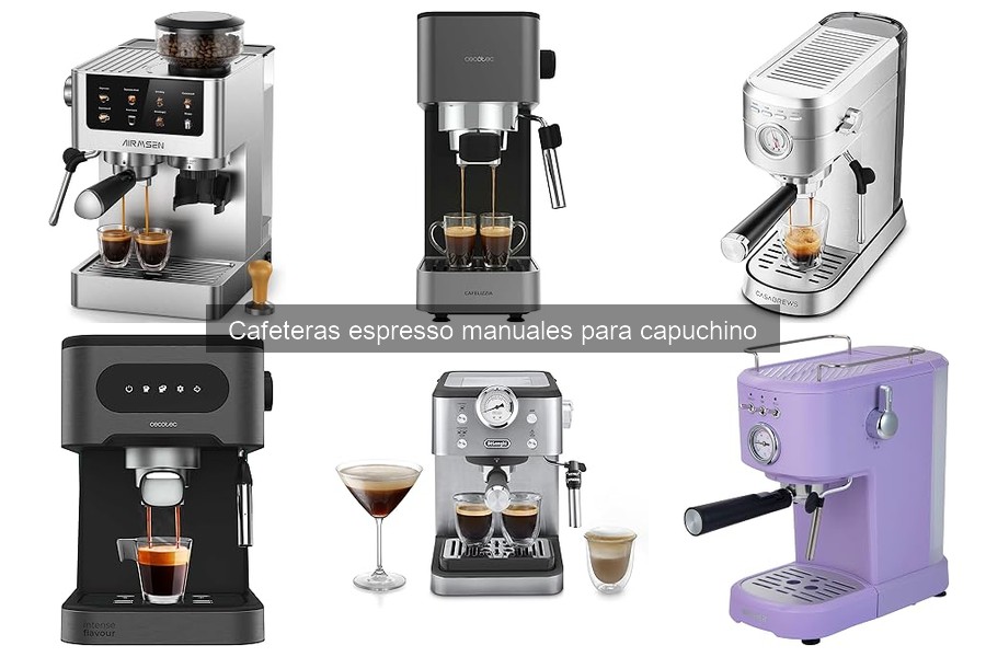 Dónde comprar cafeteras espresso manuales para capuchino