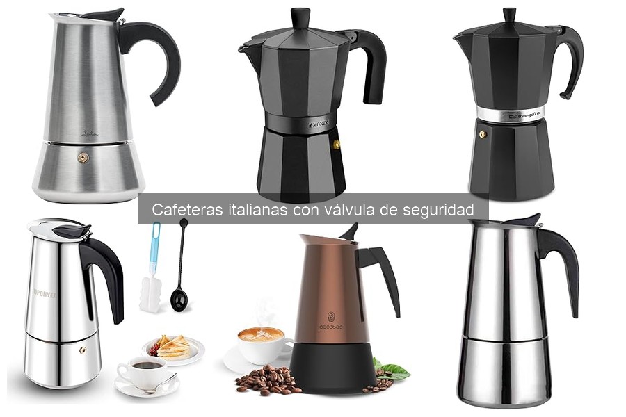 Dónde comprar cafeteras italianas con válvula de seguridad