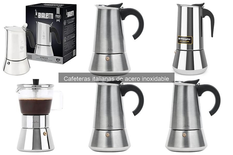 Dónde comprar cafeteras italianas de acero inoxidable al mejor precio