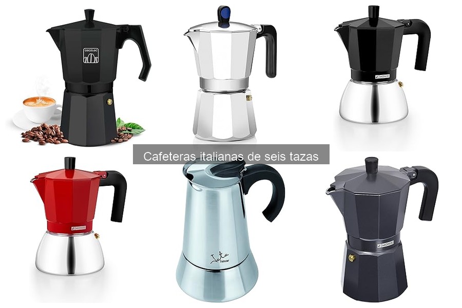 Dónde comprar cafeteras italianas de seis tazas al mejor precio